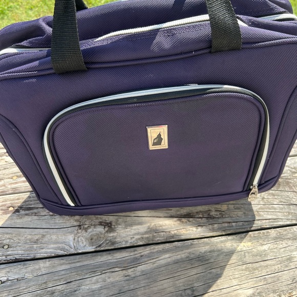London Fog Handbags - LONDON FOG 15-Inch Under The Seat Bag/Purple!